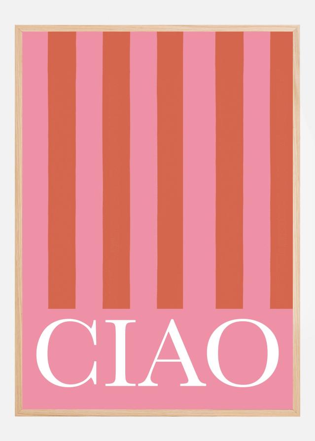 Ciao Stripes Póster