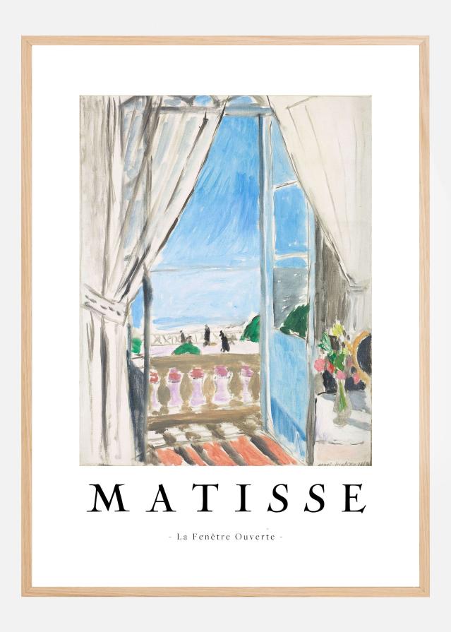 La FenAatre Ouverte II - Henri Matisse Póster