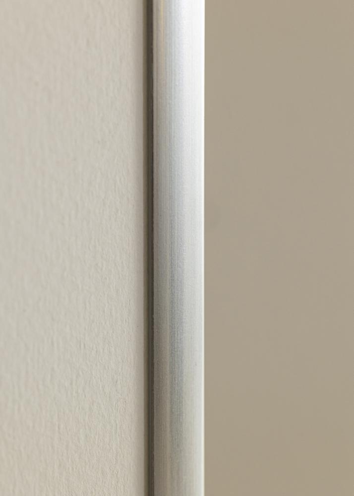 Moldura New Lifestyle Prata 10x18 cm - passe-partout Branco 8x10 cm