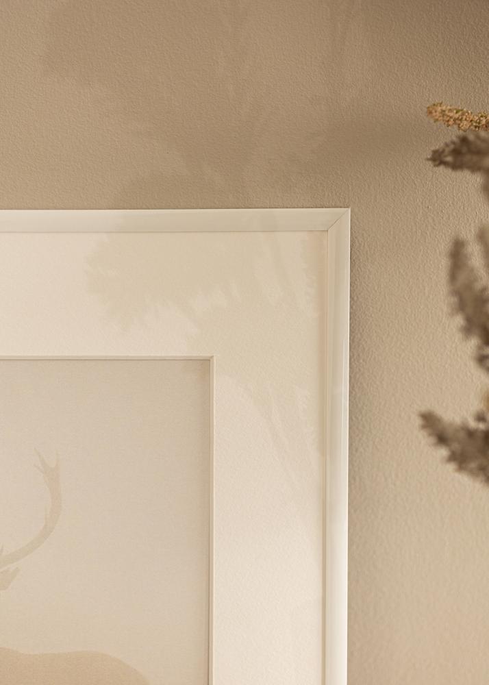 Moldura New Lifestyle Branco 10x18 cm - passe-partout Branco 8x10 cm