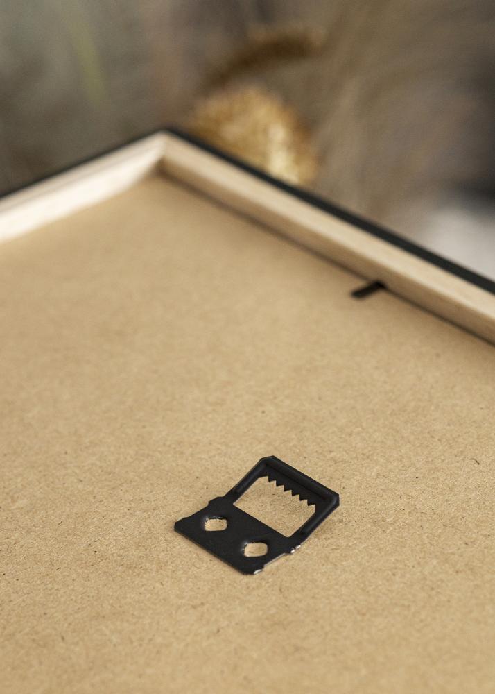 Moldura Stilren preto carvalho 50x70 cm - passe-partout Branco 40x60 cm