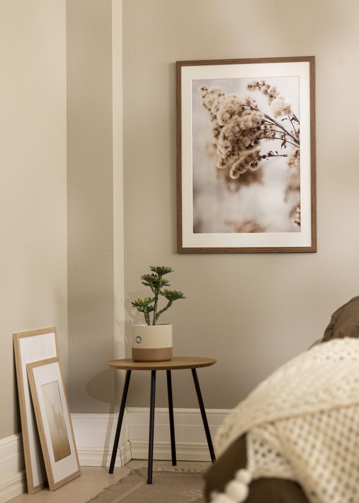 Moldura Stilren frio marrom 40x60 cm - passe-partout Branco 30x50 cm