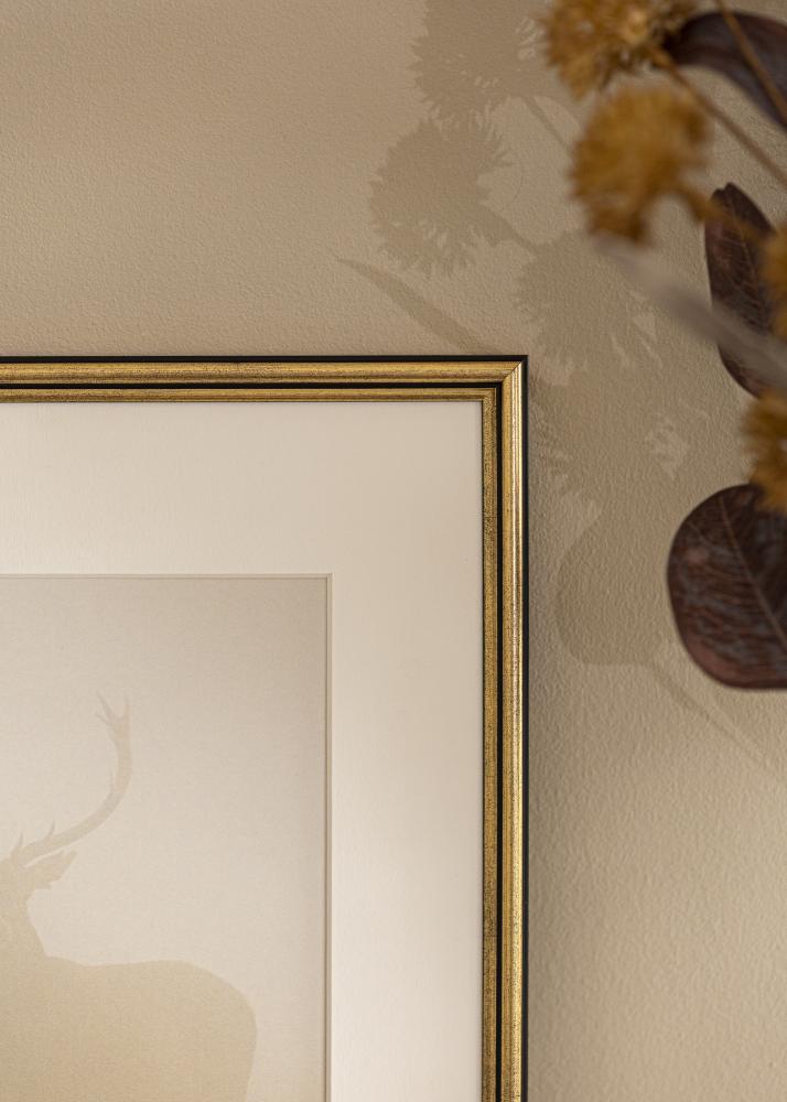 Moldura Horndal Vidro acrílico Dourado 7x10 cm