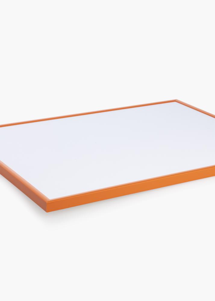 Moldura New Lifestyle Laranja 40x60 cm - passe-partout Branco 32,9x48,3 cm
