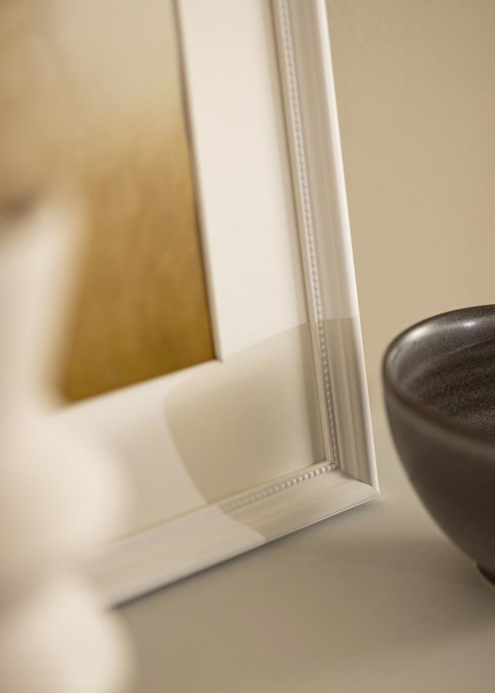 Moldura Gala Branco 13x18 cm - passe-partout Branco B7 88x125 mm