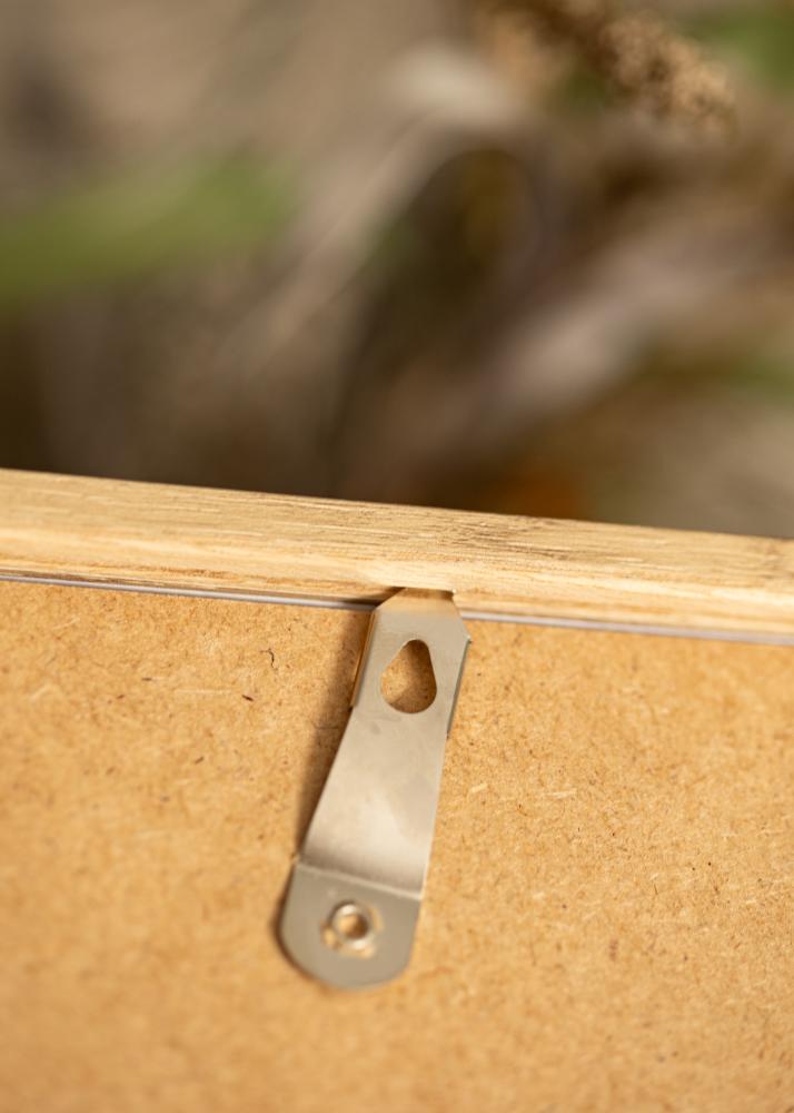 Moldura Ares Natural Carvalho 50x70 cm - passe-partout Branco 15x23 inches