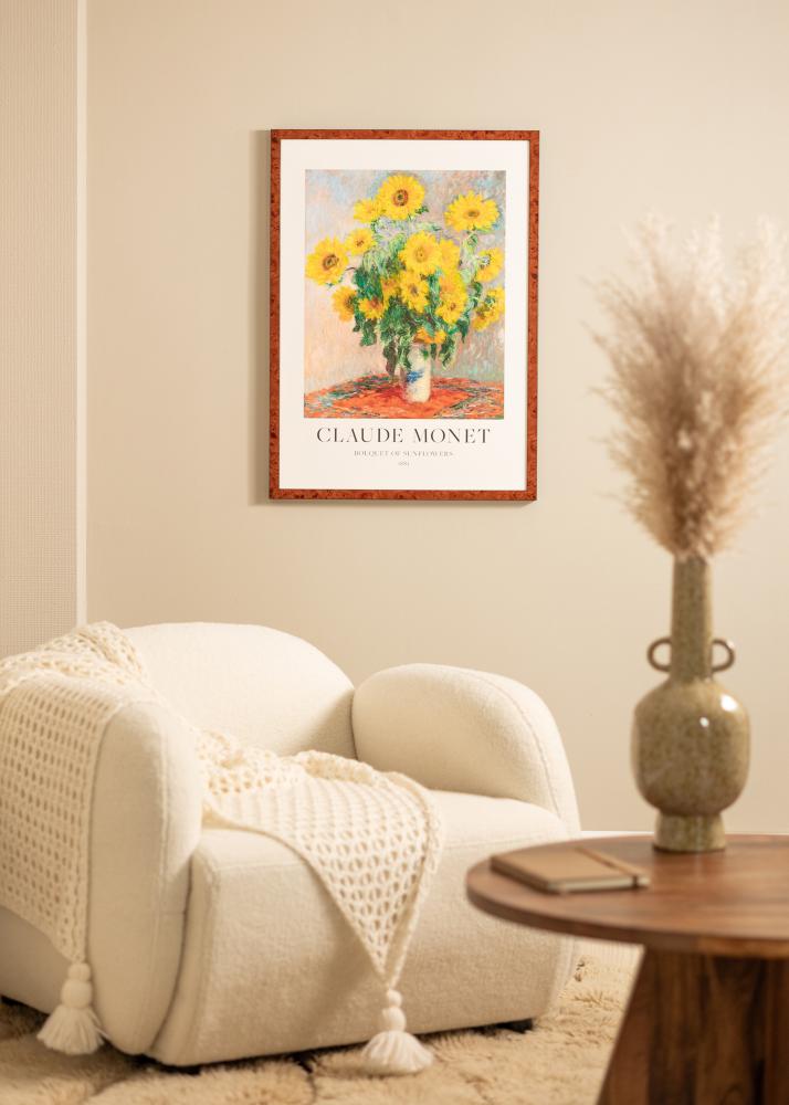 Moldura Hermes Noz 40x60 cm - passe-partout Branco 25x50 cm