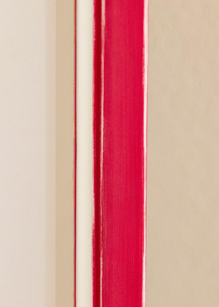 Moldura Diana Vermelho 45x60 cm - passe-partout Branco 35x50 cm