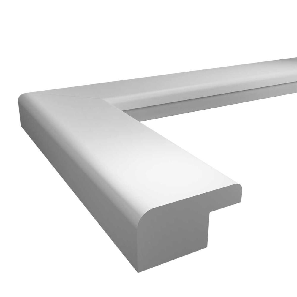 Moldura Liv Cinza 20x30 cm - passe-partout Branco 15x22 cm