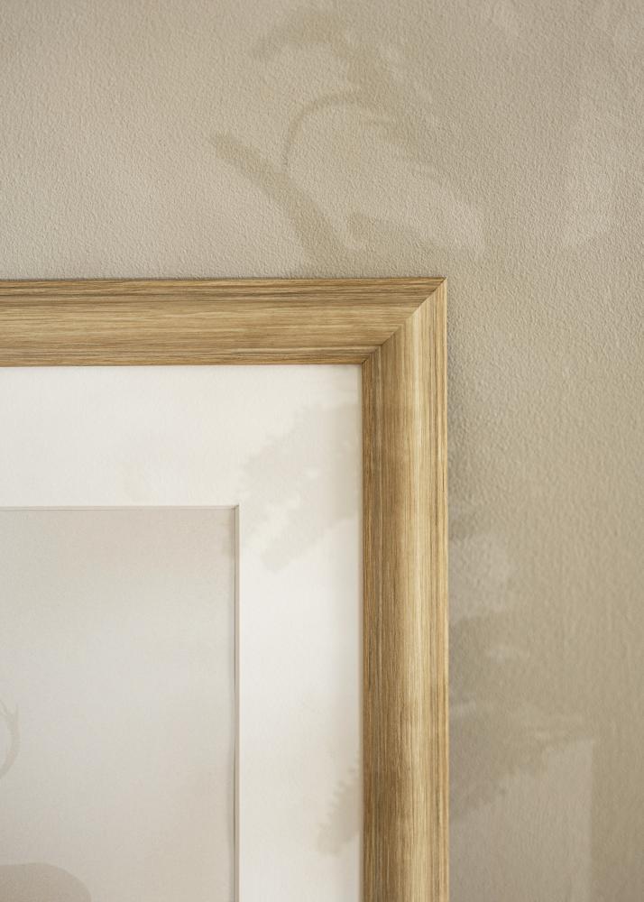 Moldura Västkusten Carvalho 60x80 cm - passe-partout Branco 50x69 cm