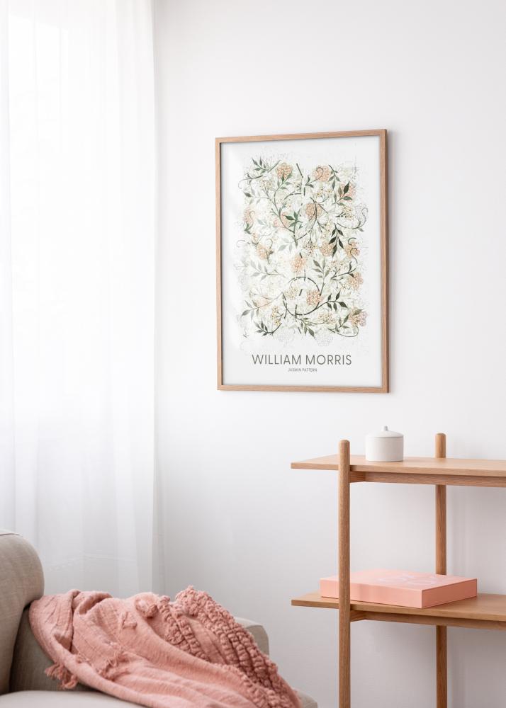 Moldura Modern Teak 50x70 cm - passe-partout Branco 42x59,4 cm