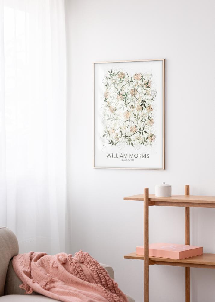 Moldura de alumínio Latão 30x40 cm - passe-partout Branco 21x29,7 cm