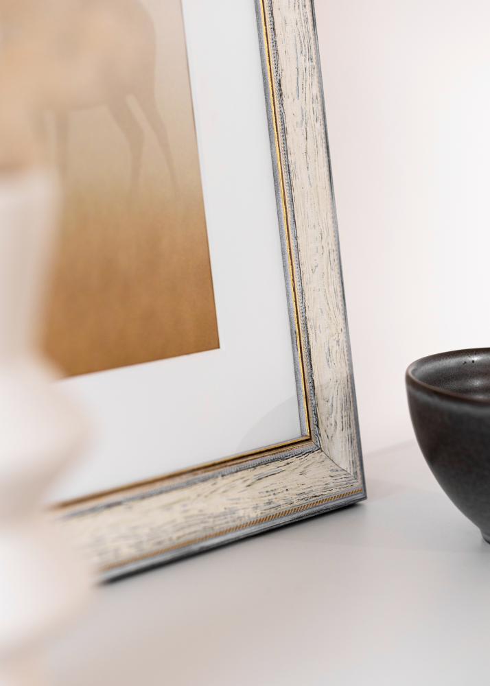 Moldura Fabriano Acrílico Vidro Branco 29,7x42 cm (A3)