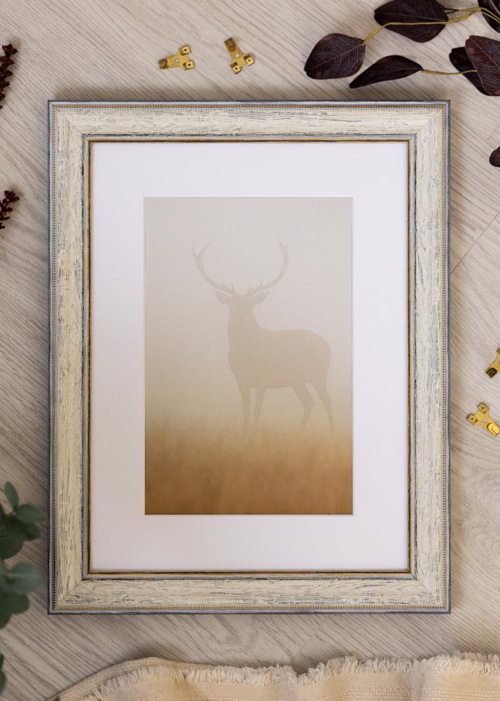 Moldura Fabriano Acrílico Vidro Branco 29,7x42 cm (A3)