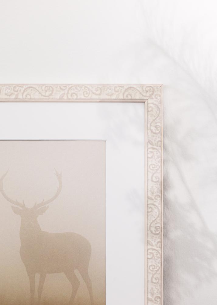 Moldura Milton Acrílico Branco 40x60 cm