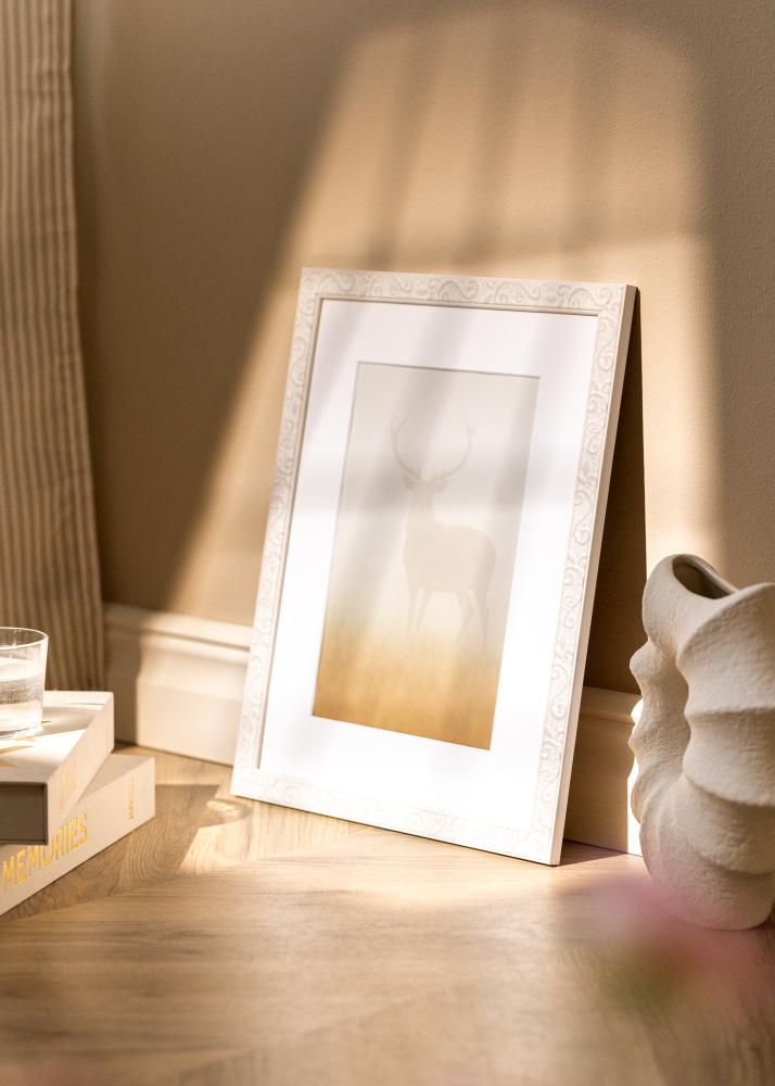 Moldura Milton Acrílico Branco 40x60 cm