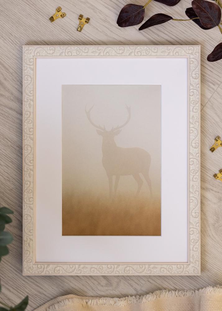 Moldura Milton Acrílico Branco 40x60 cm