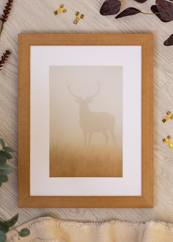 Moldura Sandra Vidro Acrílico Carvalho maciço 59,4x84,1 cm (A1)