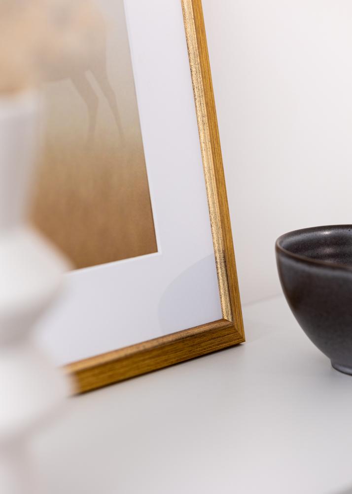 Moldura Marisa Vidro Acrílico Dourado 40x60 cm