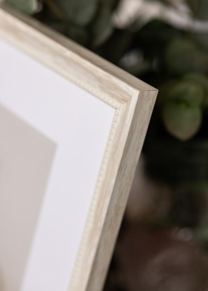 Moldura Soledad Acrílico Vidro Branco 40x60 cm