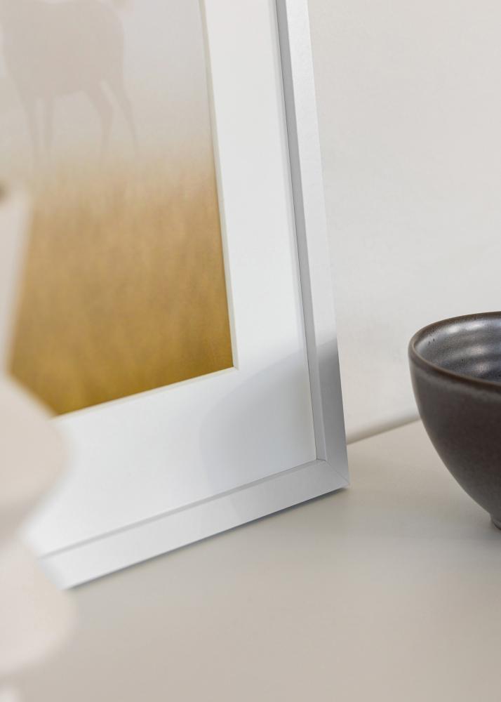 Moldura Trendy Vidro acrílico Branco 21x29,7 cm (A4)