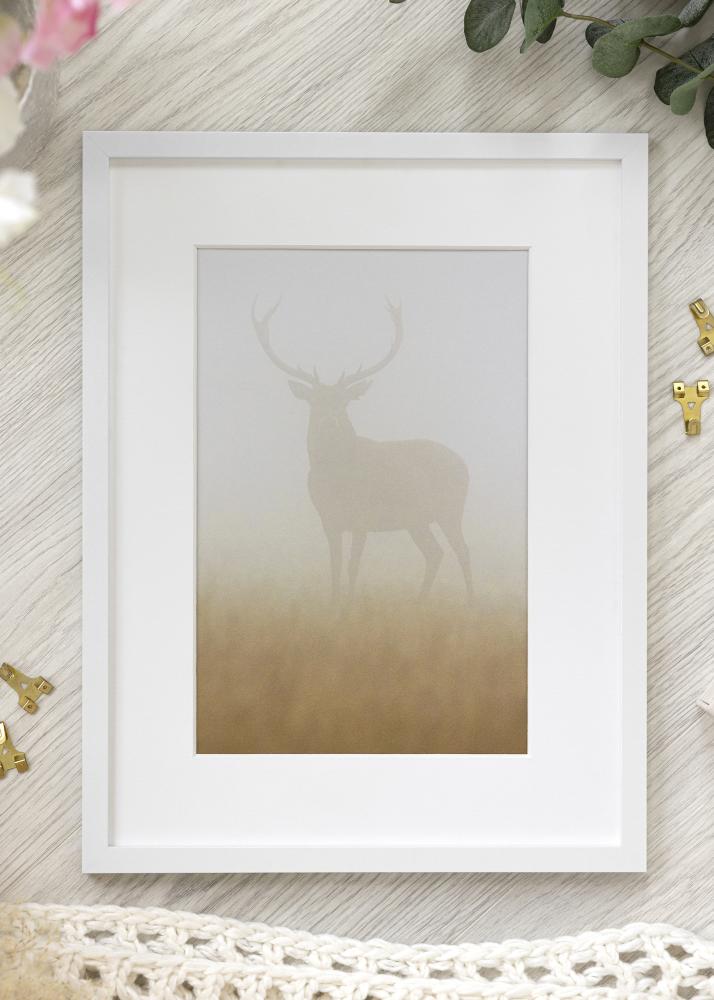 Moldura Trendy Vidro acrílico Branco 21x29,7 cm (A4)