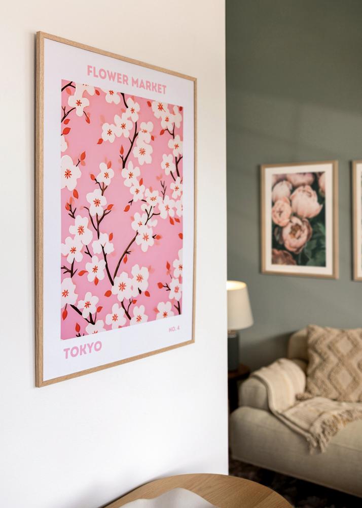 Moldura Carvalho Fino Vidro acrílico 20x25 cm