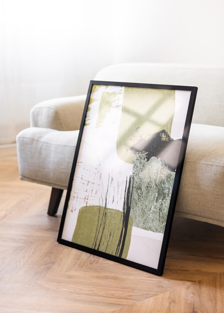 Moldura Selection Vidro acrílico Preto 75x75 cm