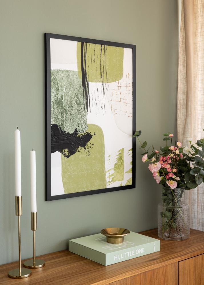 Moldura BGA Classic Vidro acrílico Preto 30x45 cm