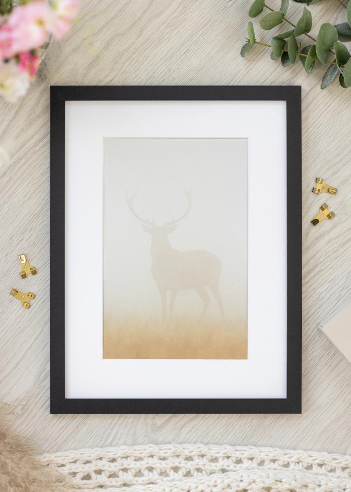 Moldura BGA Classic Vidro acrílico Preto 30x45 cm