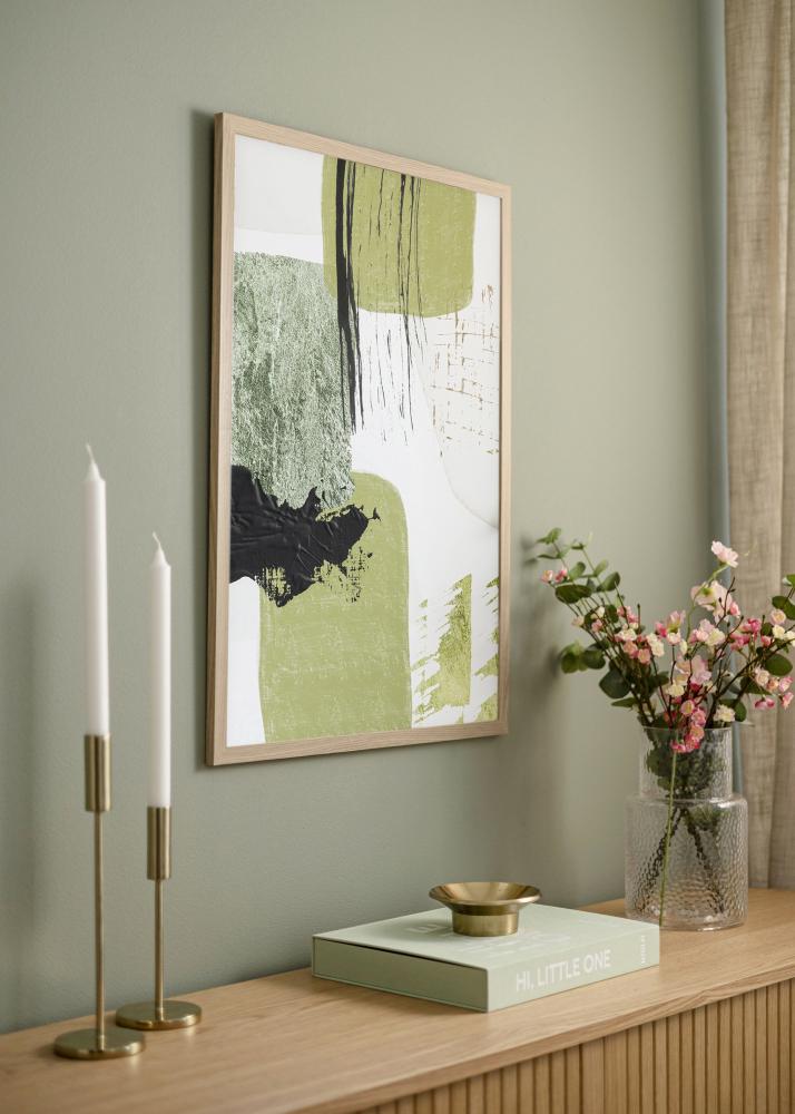 Moldura BGA Classic Vidro acrílico Carvalho 40x60 cm