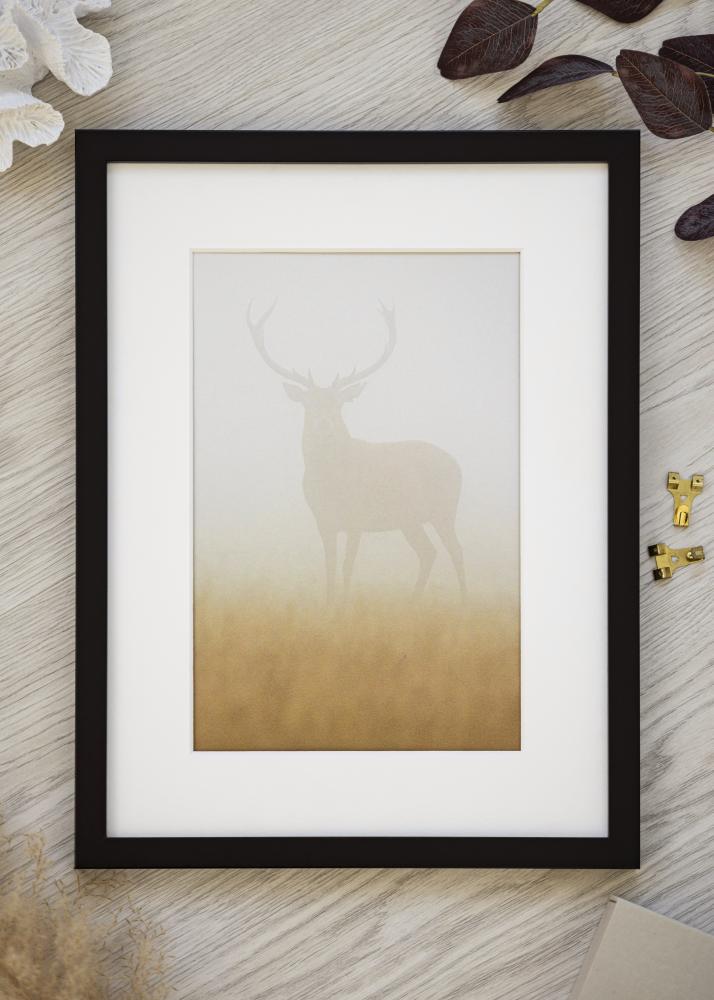 Porta-retrato Preto Largo 30 x 40 cm