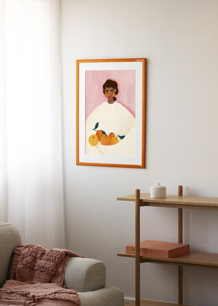 Moldura Dorset Vidro acrílico Laranja 30x45 cm