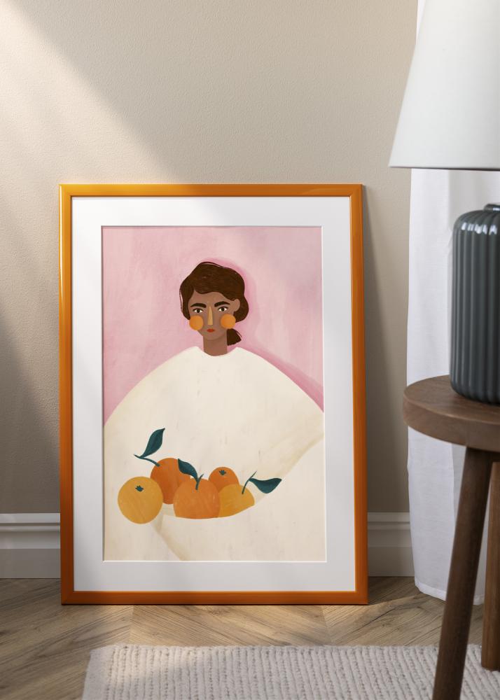 Moldura Dorset Vidro acrílico Laranja 30x45 cm