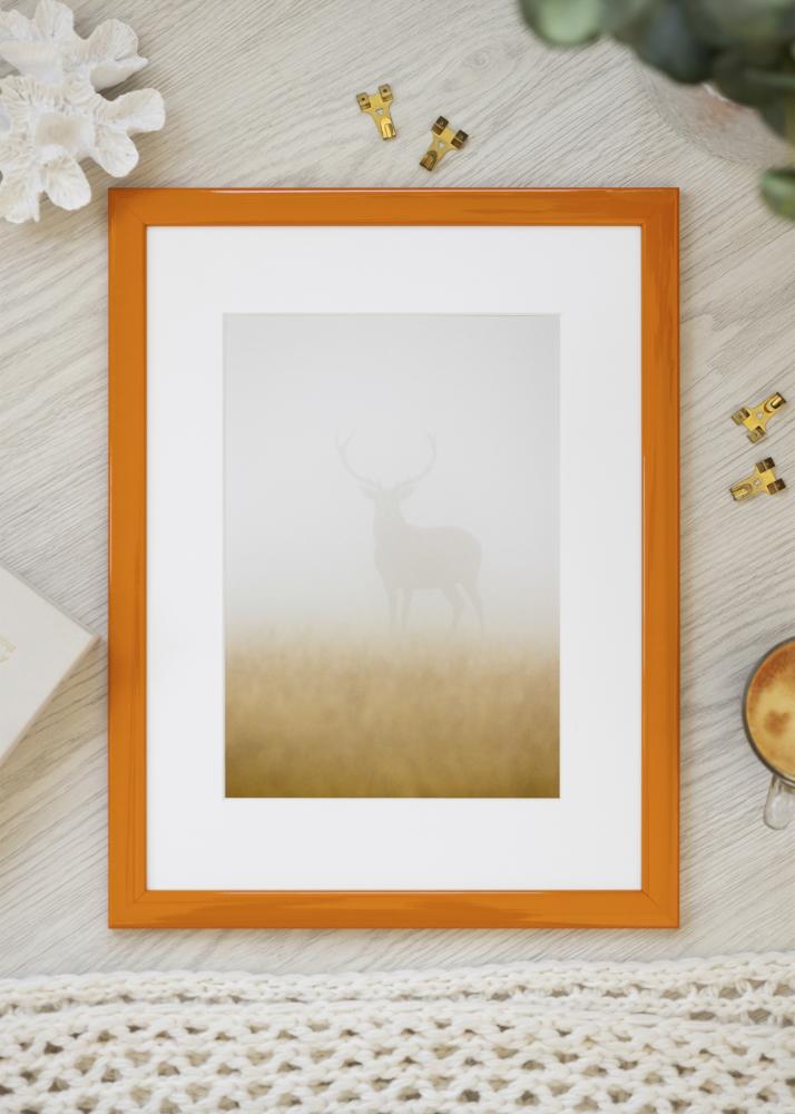 Moldura Dorset Vidro acrílico Laranja 30x45 cm