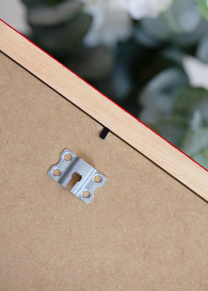 Moldura Cornwall Vidro acrílico Vermelha 40x40 cm