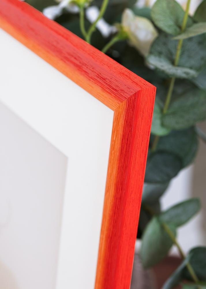 Moldura Cornwall Vidro acrílico Vermelha 40x40 cm