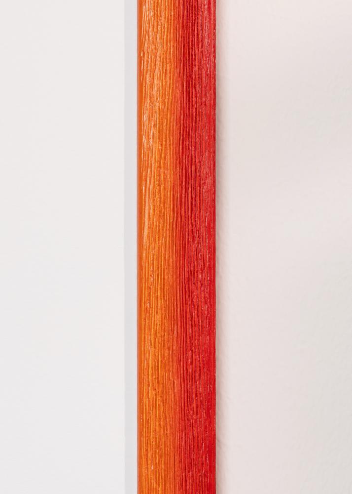 Moldura Cornwall Vidro acrílico Vermelha 40x40 cm