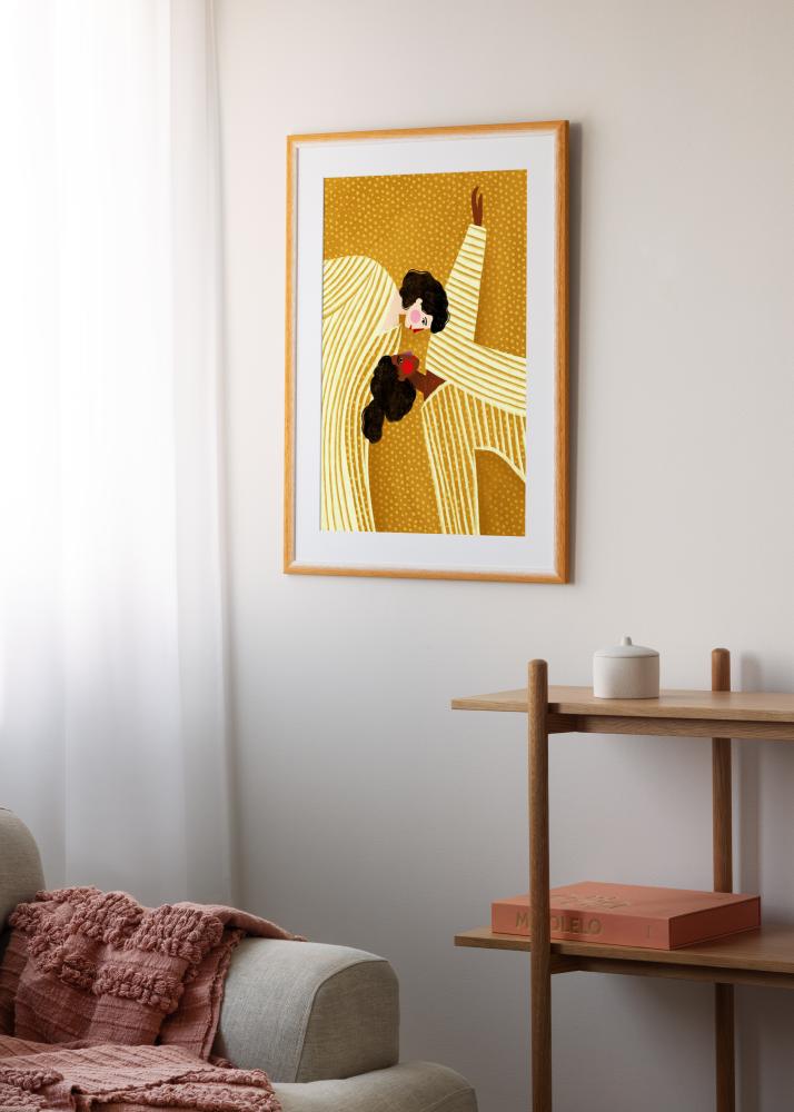 Moldura Cornwall Vidro acrílico Ouro 60x80 cm