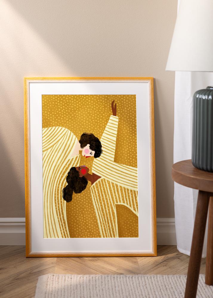 Moldura Cornwall Vidro acrílico Ouro 60x80 cm