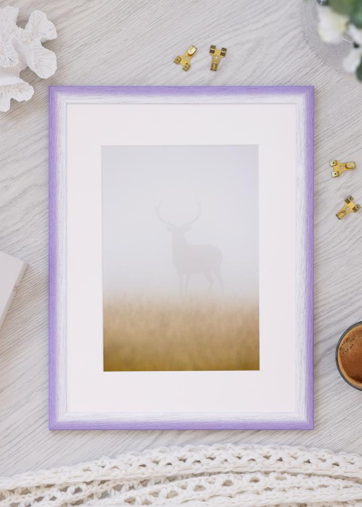 Moldura Cornwall Vidro acrílico Lilás claro 40x50 cm