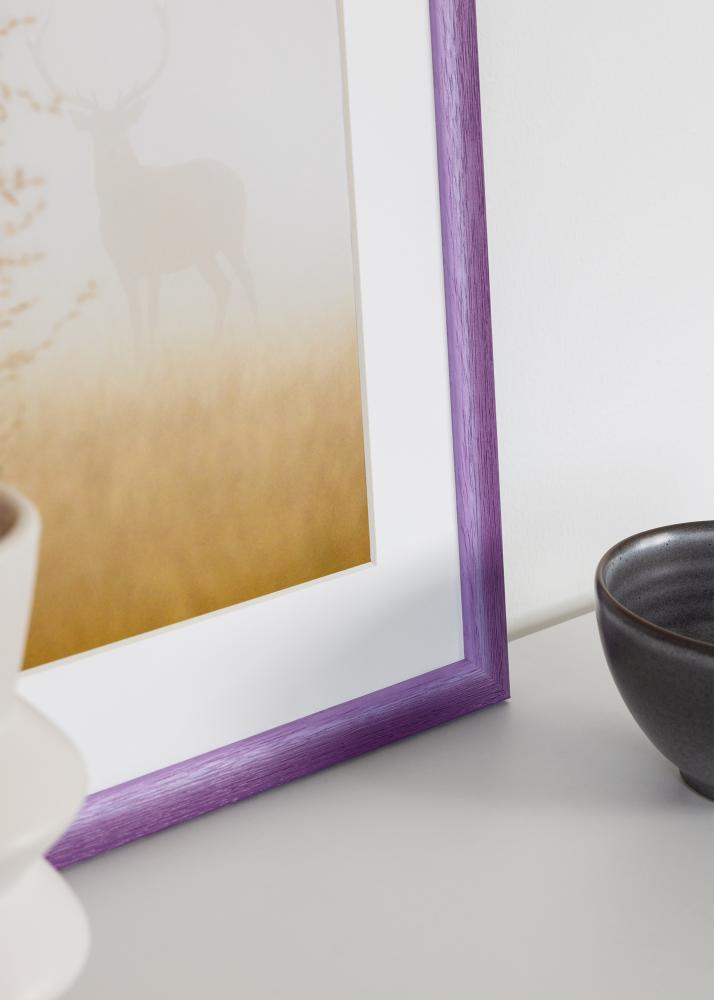 Moldura Cornwall Vidro acrílico Lilás 40x50 cm