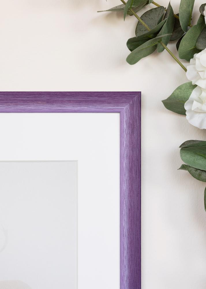 Moldura Cornwall Vidro acrílico Lilás 40x50 cm