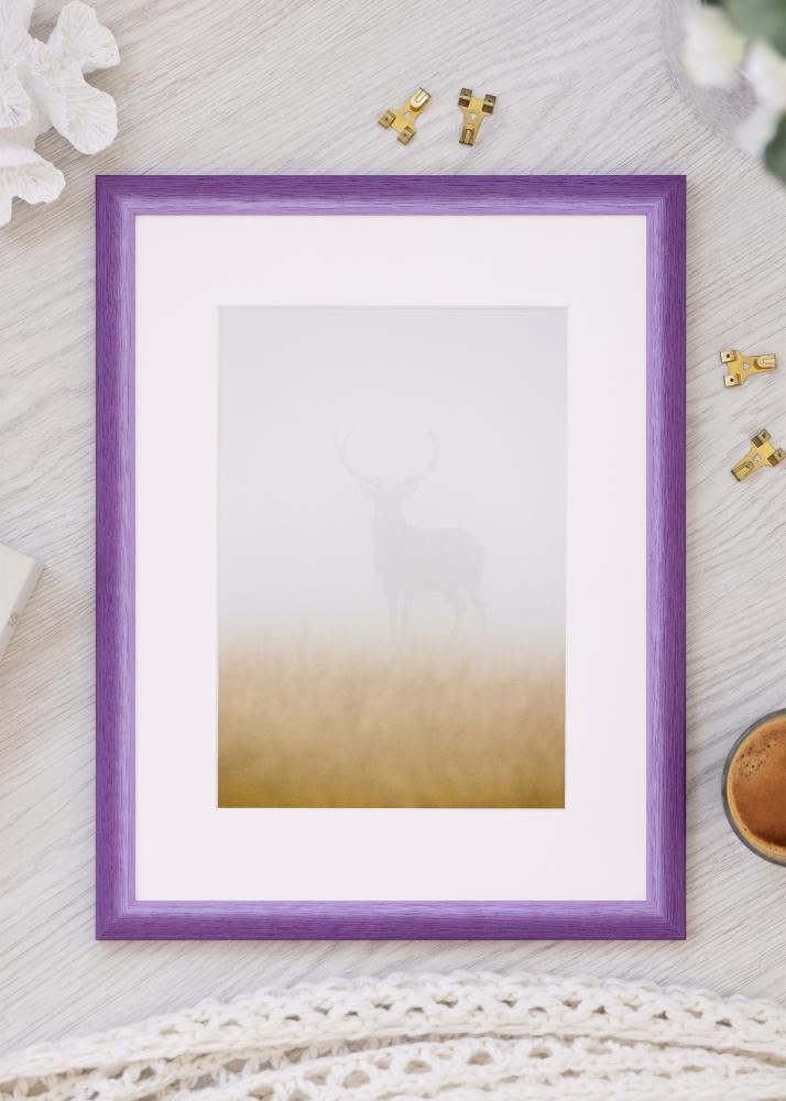 Moldura Cornwall Vidro acrílico Lilás 40x50 cm