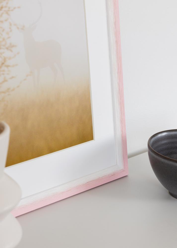 Moldura Cornwall Vidro acrílico Rosa 40x50 cm