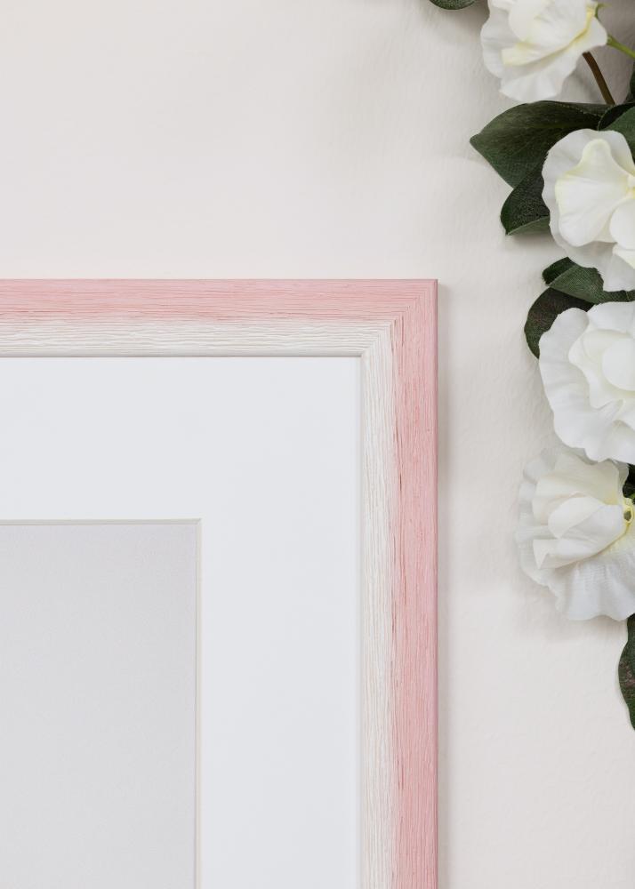 Moldura Cornwall Vidro acrílico Rosa 40x50 cm