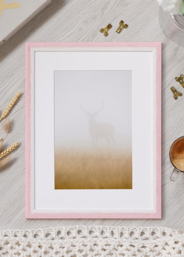 Moldura Cornwall Vidro acrílico Rosa 40x50 cm