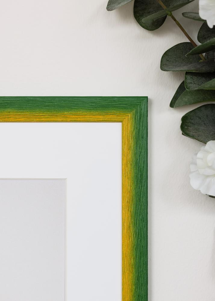 Moldura Cornwall Vidro acrílico Verde 30x30 cm