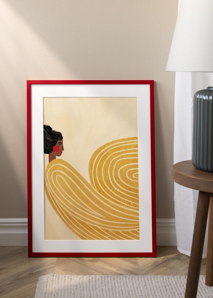 Moldura Kent Vidro acrílico Vermelha 29,7x42 cm (A3)