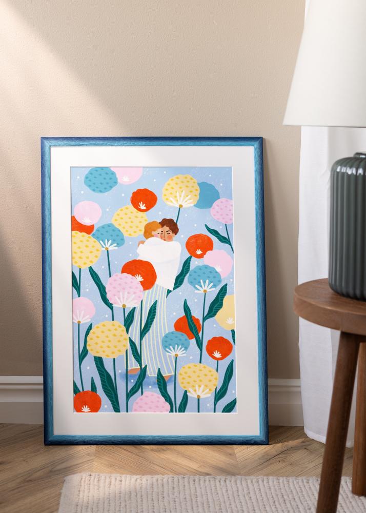 Moldura Cornwall Vidro acrílico Azul-escuro 70x100 cm